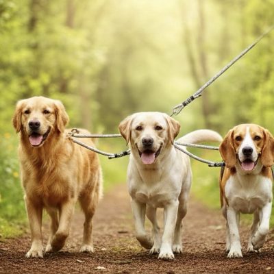 Laisse double ou triple en Corde et Paracorde