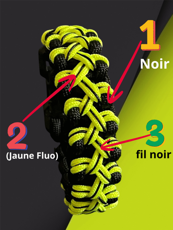 Bracelet Cobra Paracorde Tactical Voltcord – Image 2